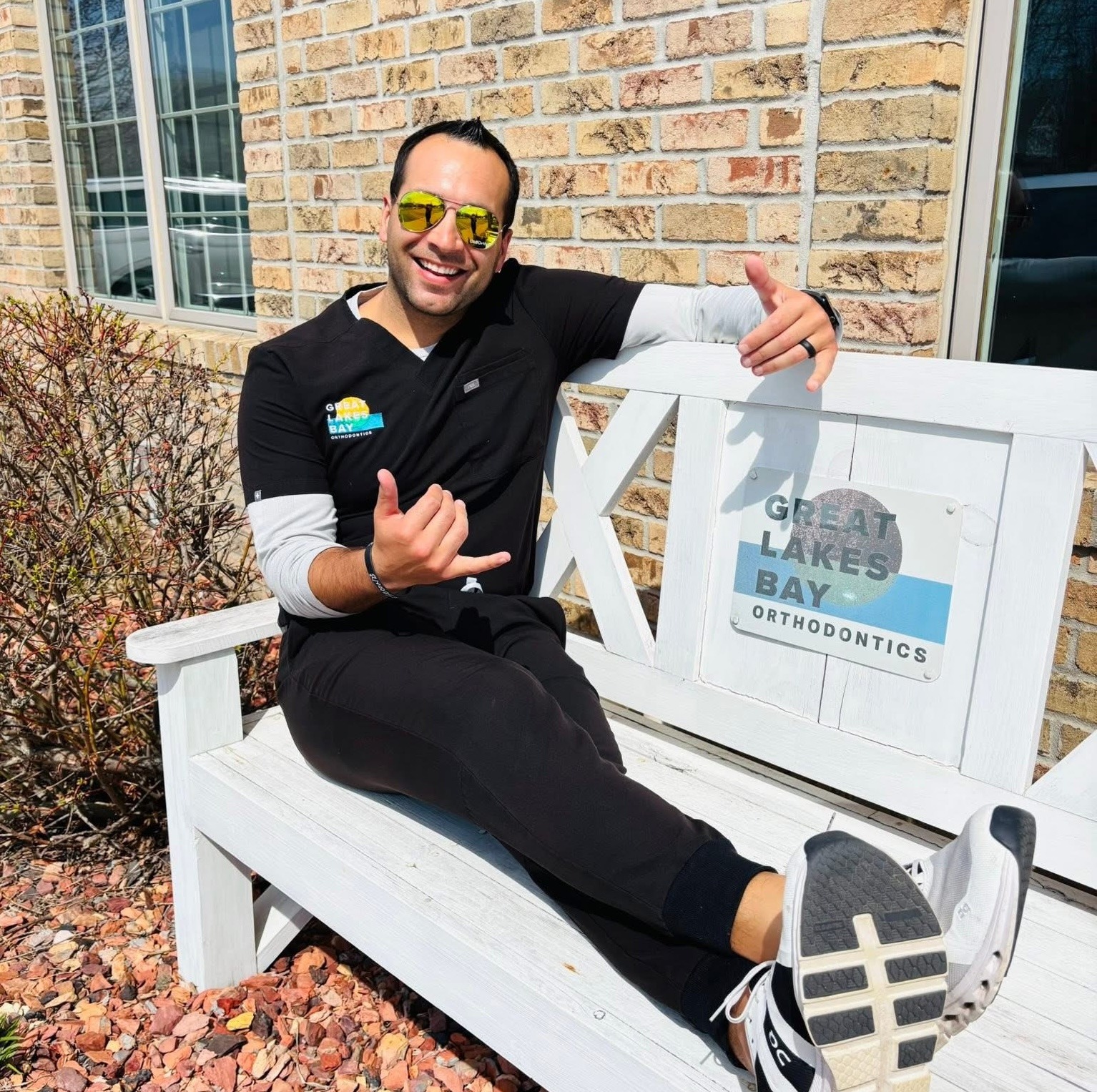 child smiling with braces